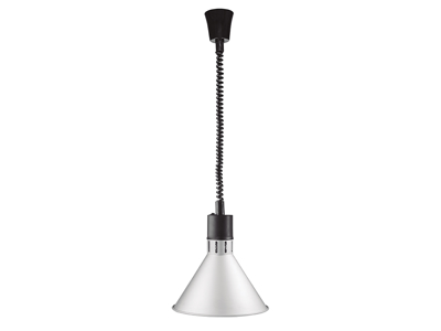 Värmelampa m/spiralledning Matt Krom