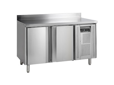 Frysdisk 2 dörrar m/bakkant GN1/1