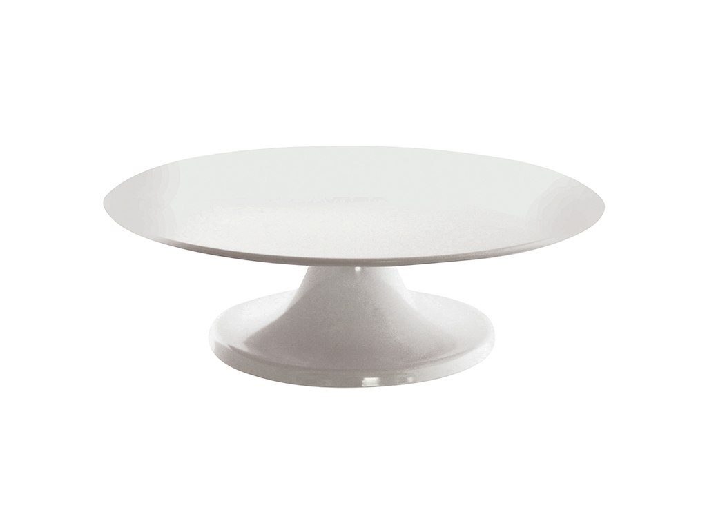 Tårtfat - svängbart - Vit - Ø32cm - 865g