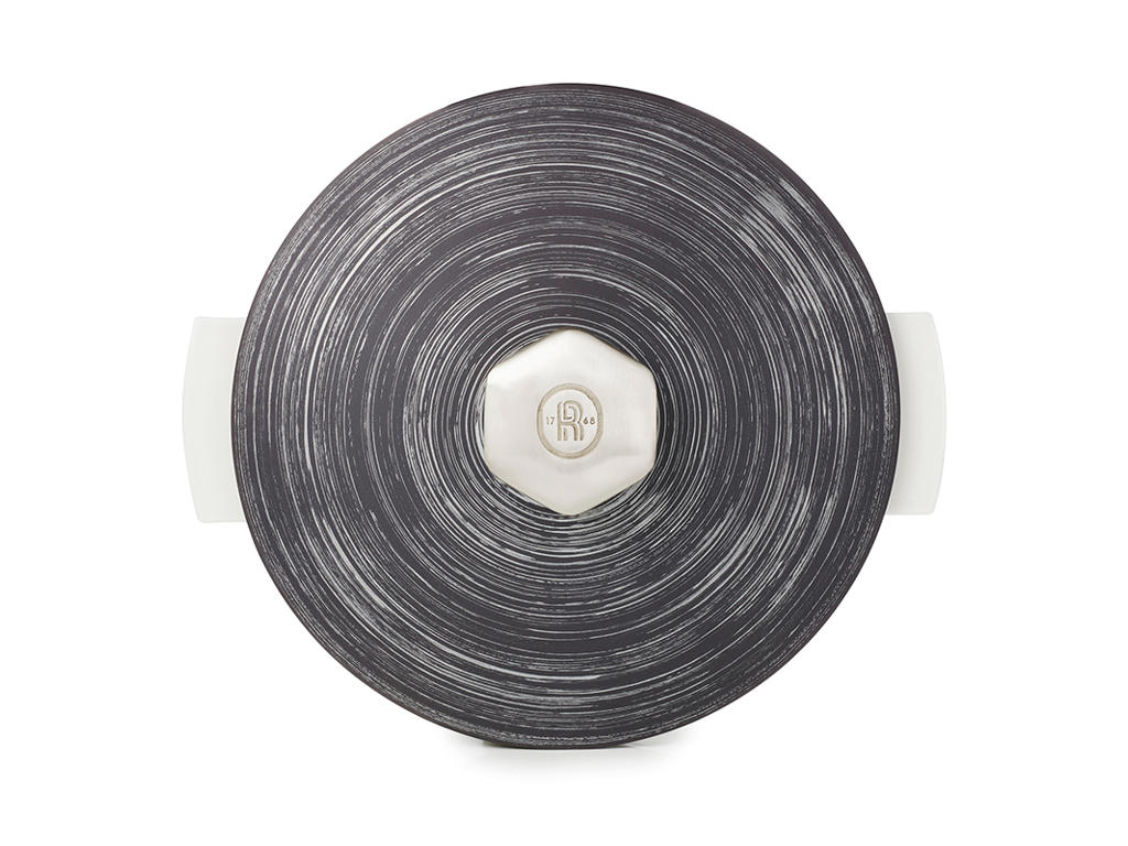 Lock till gryta Ø26 cm Oglaserad Svart/Silver Revolution 2