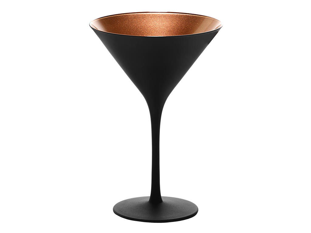 Cocktailglas med glas svart/bronze str 24cl - 172x116mm