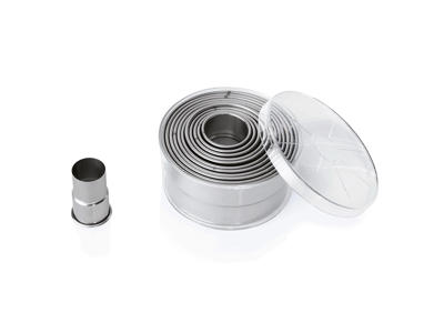 Utskärningsset slät 12 st 2,7-10,4 cm