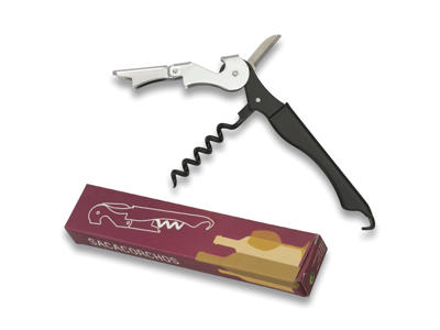 Korkskruv Svart Ekonomimodell 2 nivåer