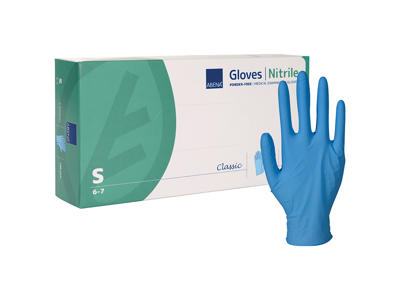Engångshandske Nitril blå S 100 st