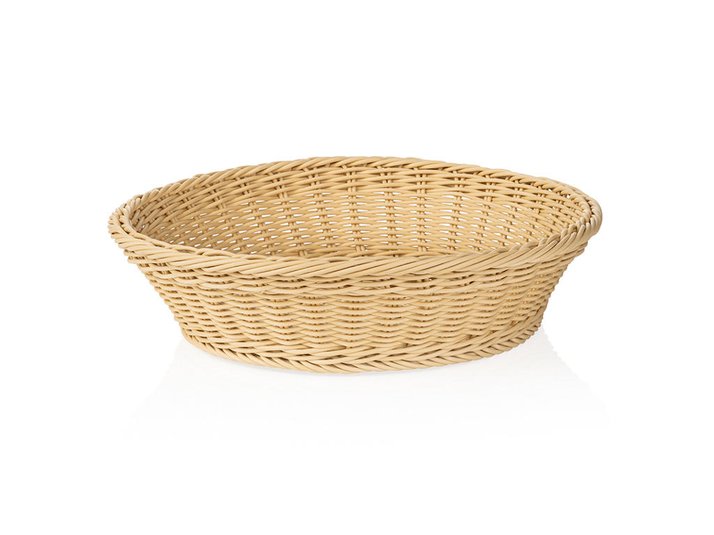 Brödkorg Ljus Beige Ø 37 cm H9 cm Väverska