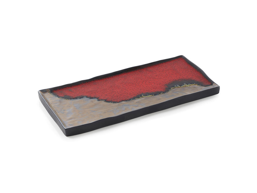 Tallrik Rektangulär 30x13,5 cm Grå Solstice