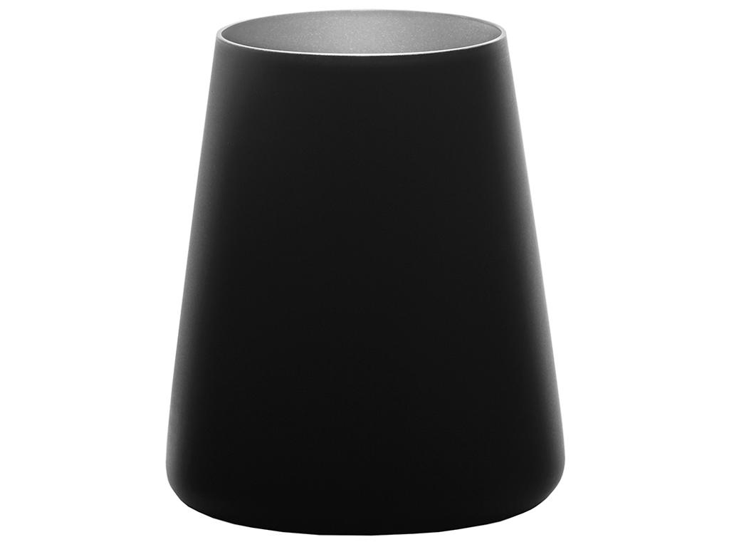 Glas med glas svart/silver 38cl - 101x62mm