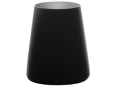 Glas med glas svart/silver 38cl - 101x62mm