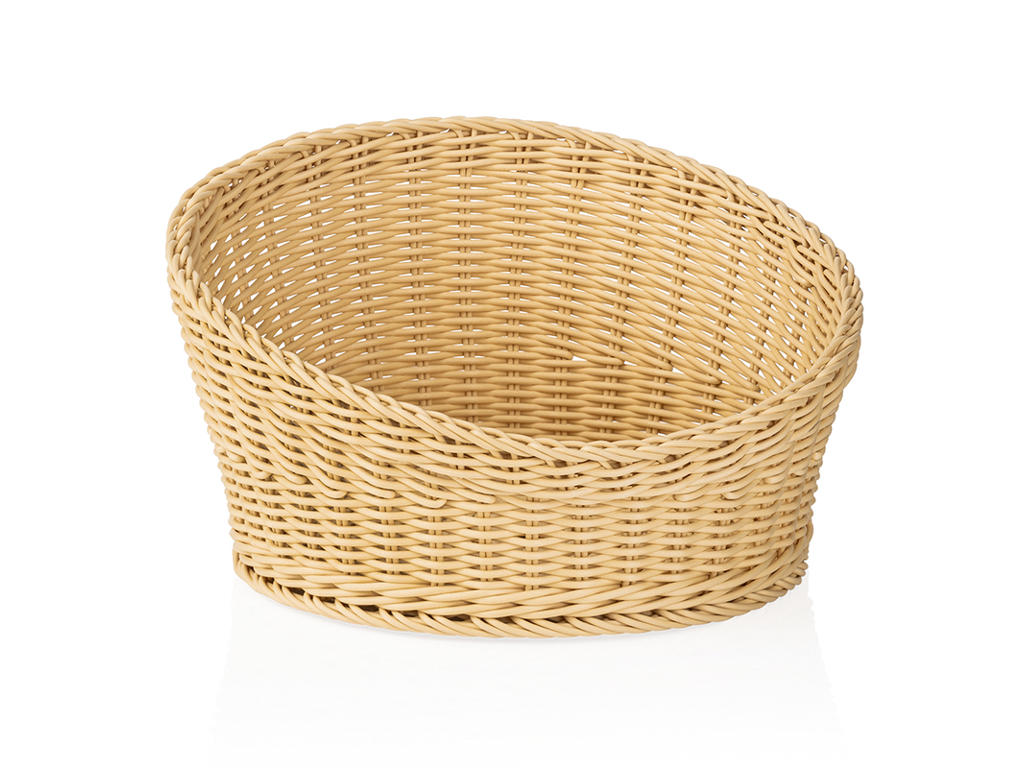 Brödkorg Ljus Beige Ø34,5 H10/20cm Weaver