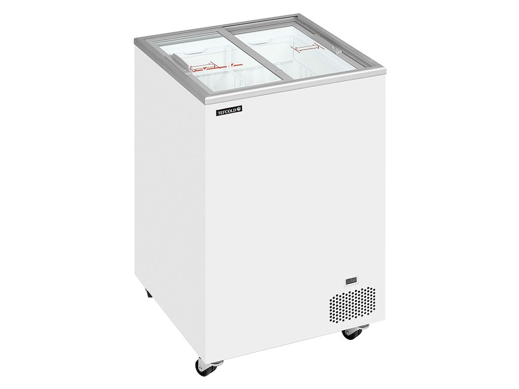 Kylfrys display 91 ltr Vit m/hjul