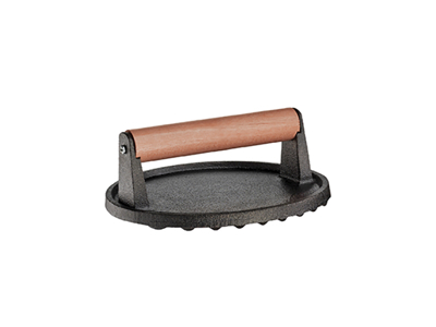 Köttpress stål/palisander Ø 18cm