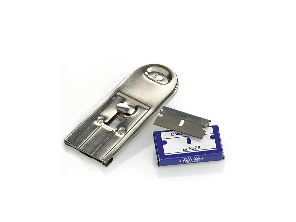 Skrabare för keramiska spisar m.m.