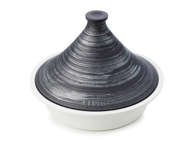 Tagine Ø32 cm Oglaserad Svart Induktion Revolution 2