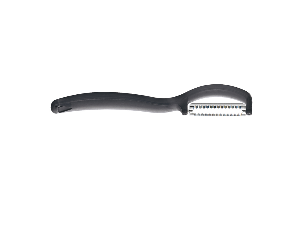 Tunnskalare - Rostfritt stål/ABS - Svart - Ribbad - 40g