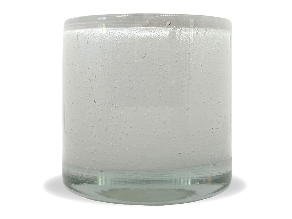 Ljuslykta Ø9x10 AYLA Vit Munnblåst