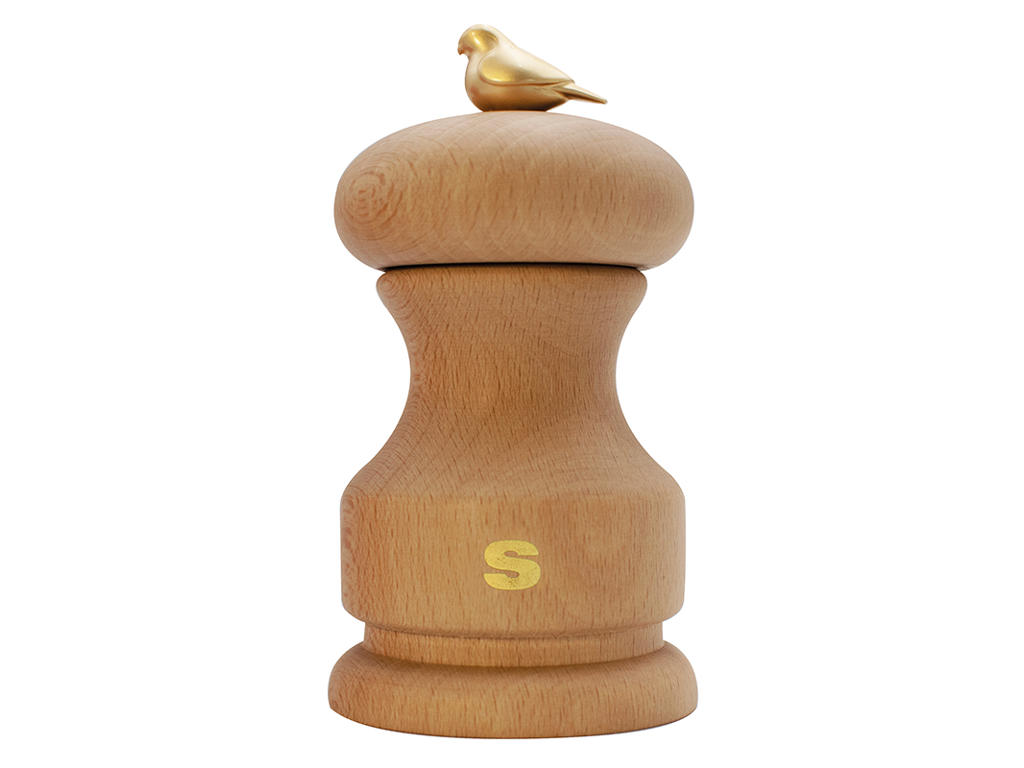 Saltkvarn 11 cm Ljus Bok Fågel