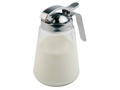 Gräddkanna i glas, Ø:8,5cm H:13,5 cm