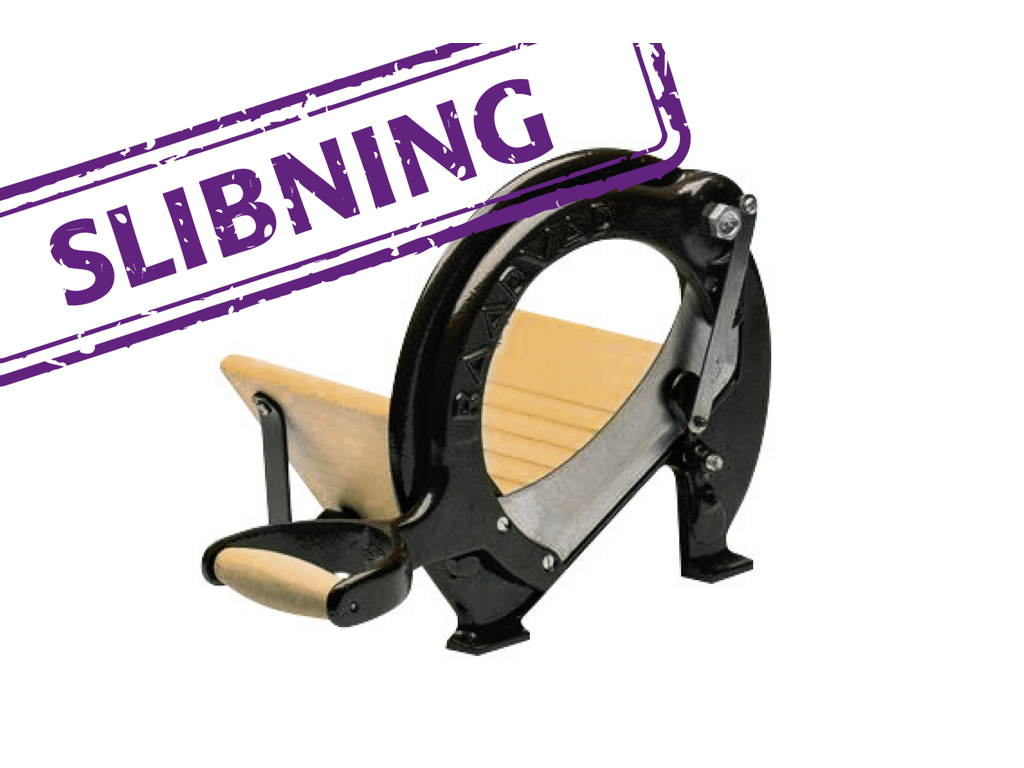 Brödmaskinskniv slipad