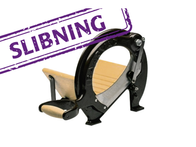 Brödmaskinskniv slipad