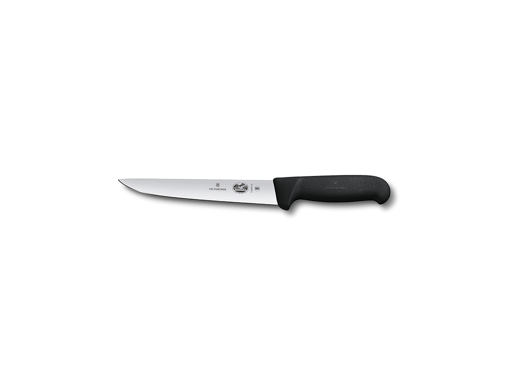 Utbensare, 18 cm, Victorinox Fibrox, svart, rak blad