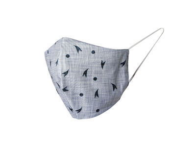 Mundbind Grå L 25x15