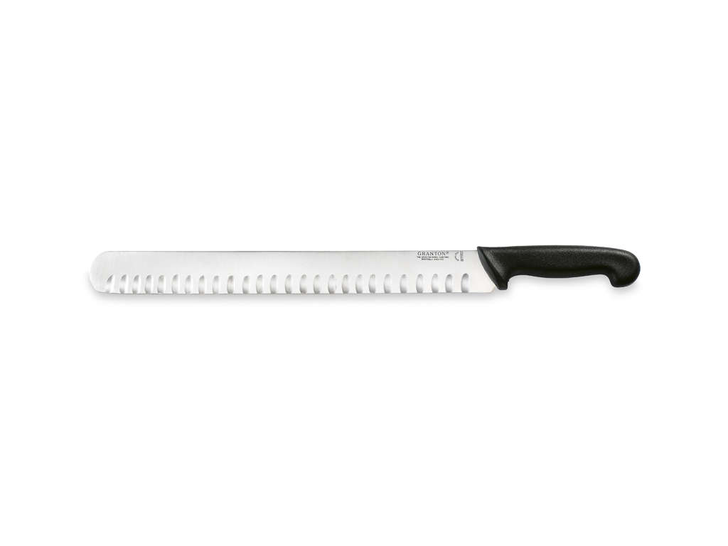 Shawarmakniv, 36 cm, Granton, Svart, med luftskär