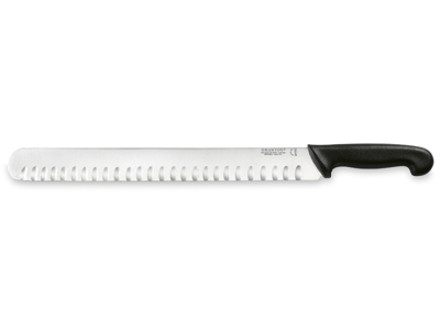 Shawarmakniv, 36 cm, Granton, Svart, med luftskär