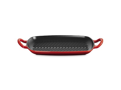 Grillpanna med gjutjärn cerise str 30x28cm