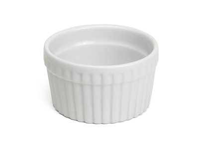 Ramekin vit Ø 9 cm. H 4 cm