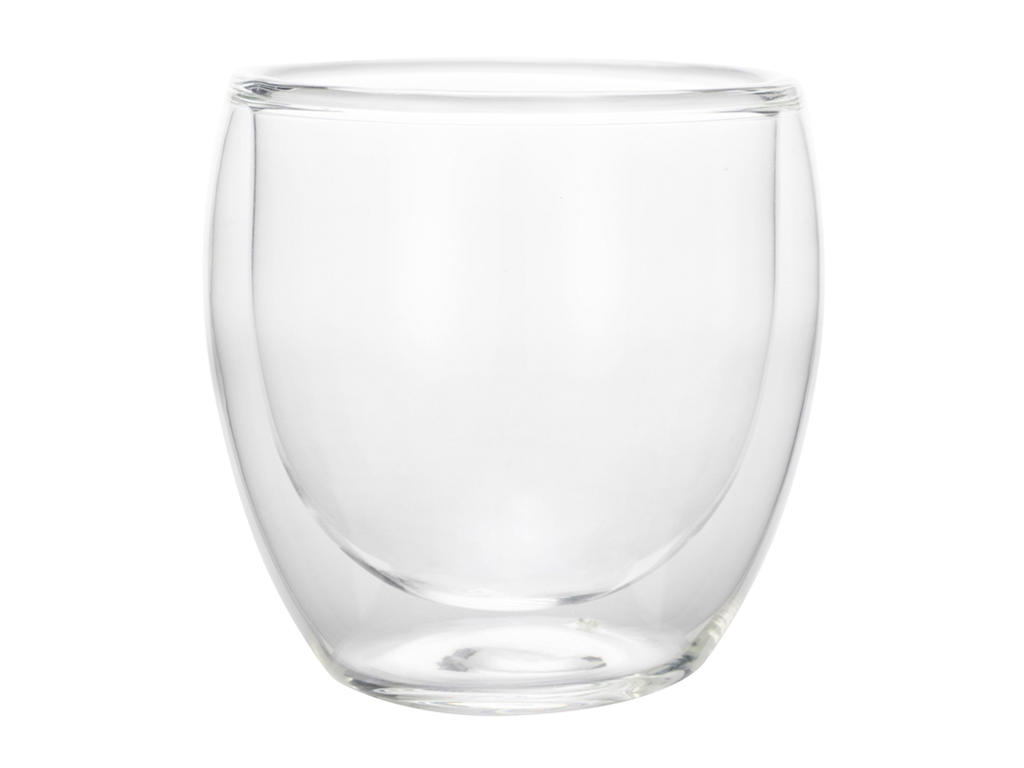 Glas 250ml Dubbeltväggad 2 st. Curved