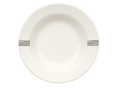 Svarta Linjer Dag Tallrik djup 230 mm