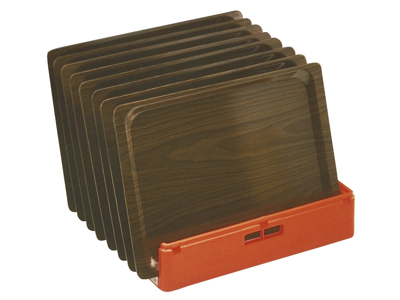 Diskbricka för 7 brickor öppen RÖD 1 st