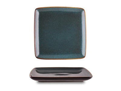 Tallrik Platt 20x20 cm Petroleum Monsul