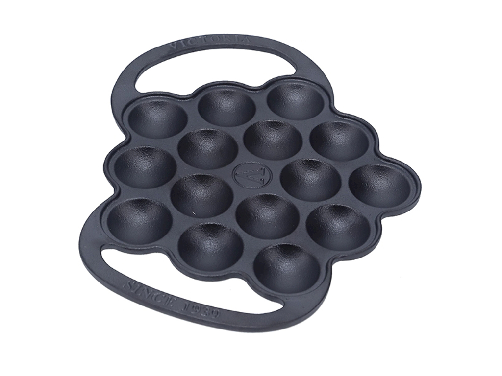 Äppelkakepanna, Victoria, gjutjärn