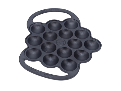 Äppelkakepanna, Victoria, gjutjärn