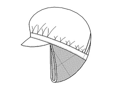 Keps m.net långt hår One Size