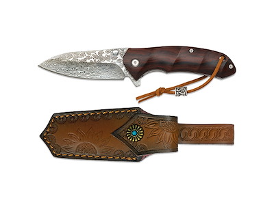 Urtekniv Damascus 73 lag 7,4 cm  