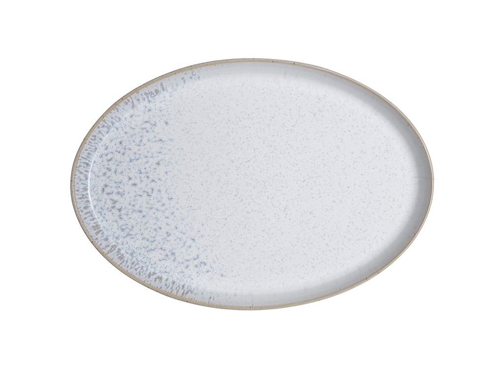Fad Oval 27x18,5x2,5cm Kiln Hvid