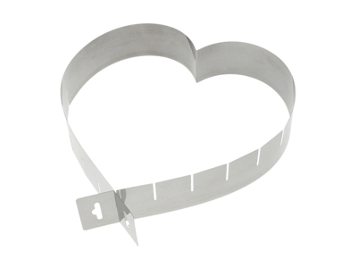 Kakring hjärta justerbar höjd 5 cm