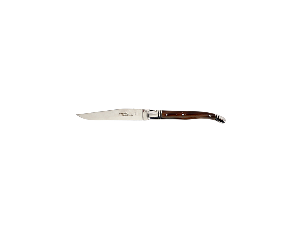 Steakkniv, Laguiole Prestige, Handtag av mörkt horn