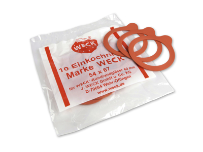 Weck Gummiring till RR60- paket med 10 st