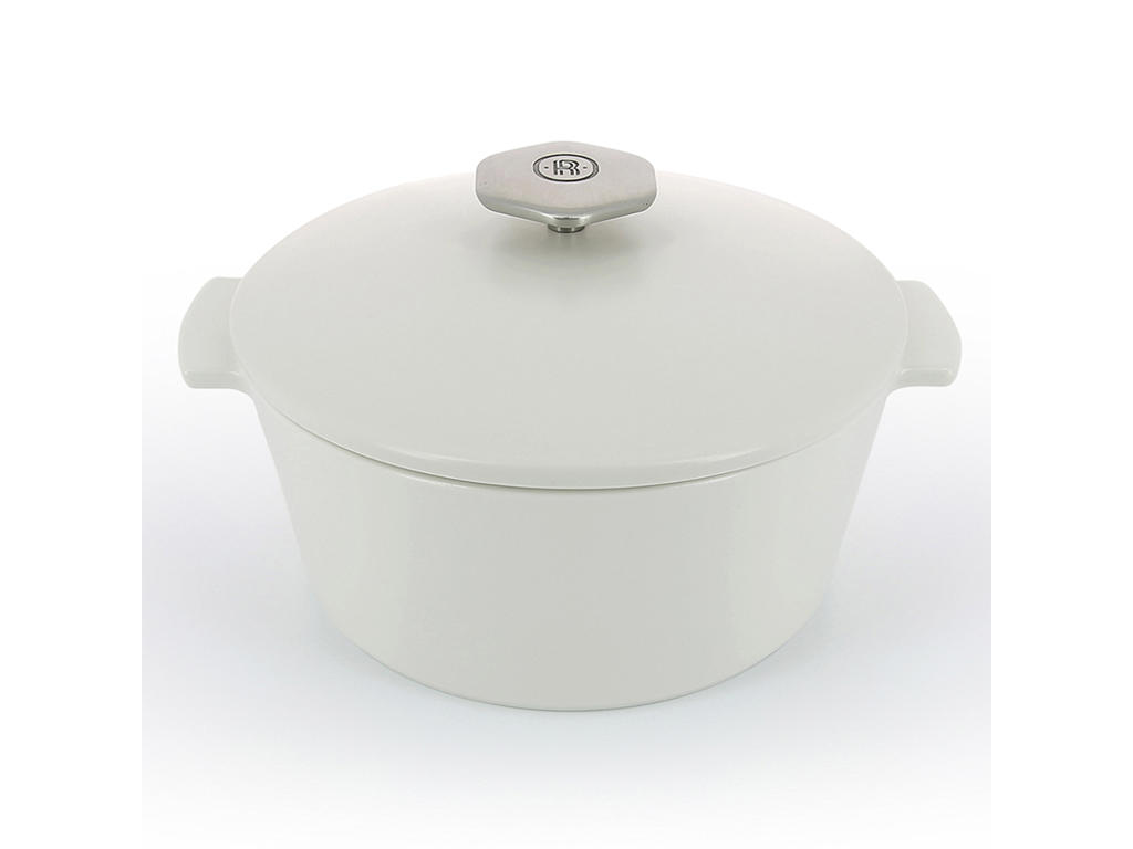 Cocotte RVLT 22 cm satin/Vit