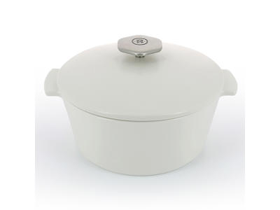 Cocotte RVLT 22 cm satin/Vit