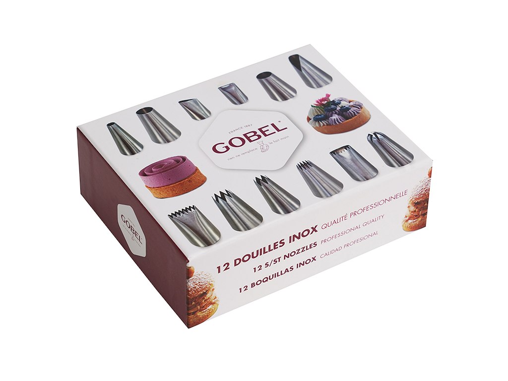 Louis Tellier Gobel – 12 professionella inox-dylar