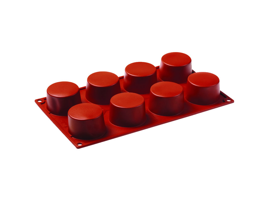 Bakform Silikon, cylinder 8 form Ø 60 mm