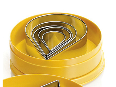 Utstickarsats droppe RF 6 delar 45-116 mm