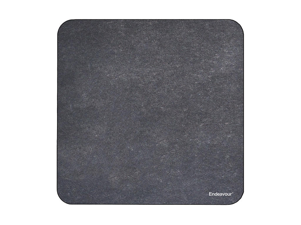 Smörbräda 14x14 cm Svart 4-pk Fiber