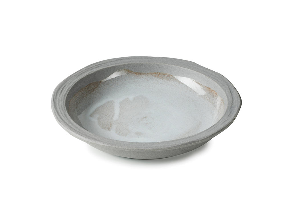 No.W Djup Tallrik Ø 21 cm Vit/Grå