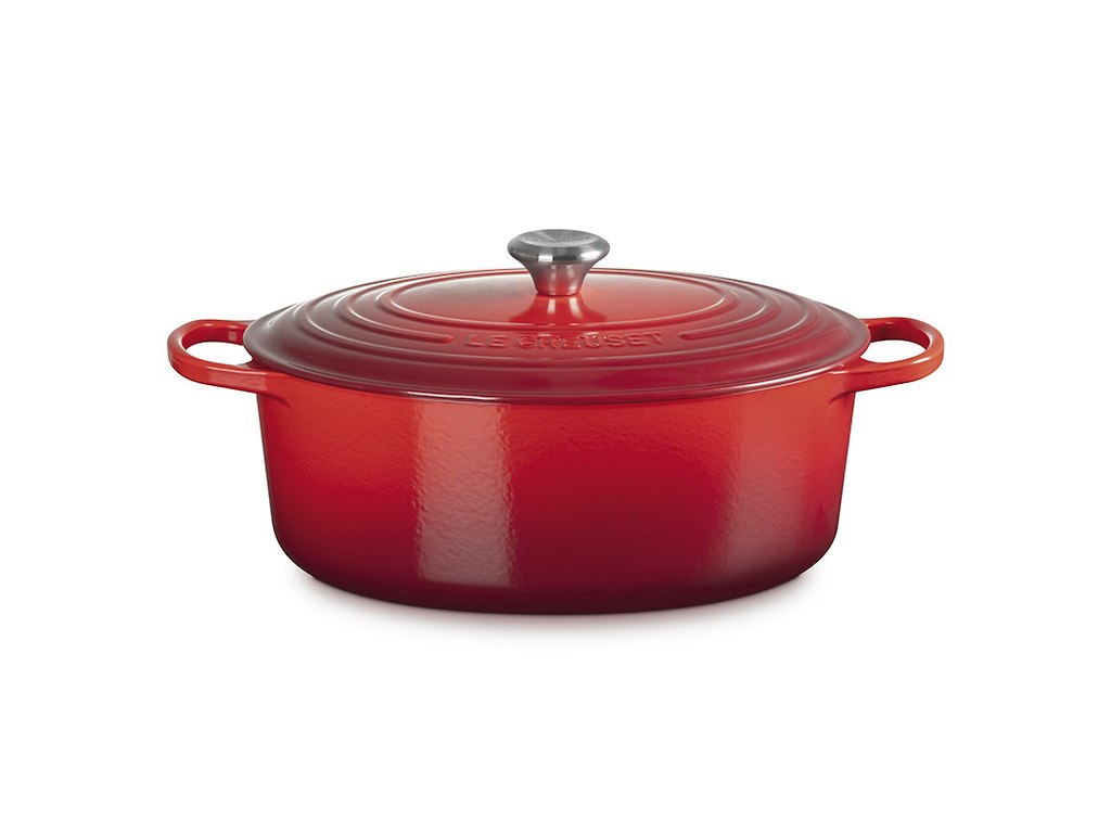 Kastrull med keramik cerise 33 cm