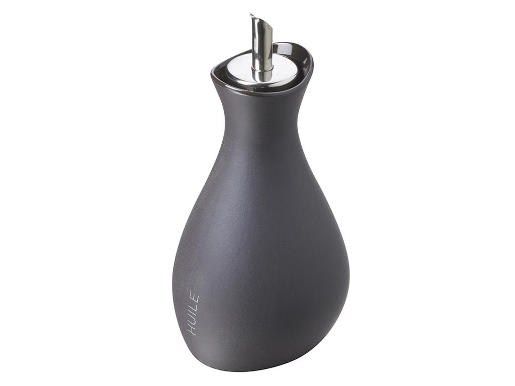 Oljeflaska med hällare 8x8 cm Skiffer Likid